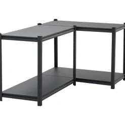 VEVOR Storage Shelves, 4-Tier Adjustable, 2400 lbs Capacity, Heavy Duty Garage Storage Shelving Unit, Metal Utility Rack Shelf, for Garage Workshop Warehouse Basement, 40.55