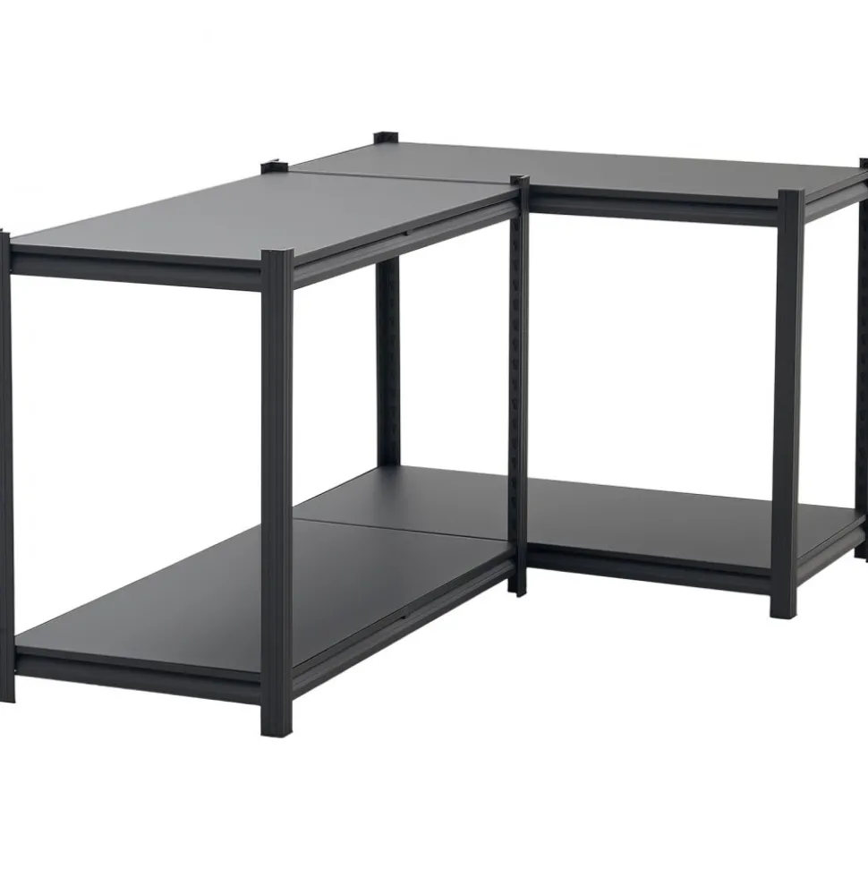 VEVOR Storage Shelves, 4-Tier Adjustable, 2400 lbs Capacity, Heavy Duty Garage Storage Shelving Unit, Metal Utility Rack Shelf, for Garage Workshop Warehouse Basement, 40.55" W x 20.55" D x 60.2" H