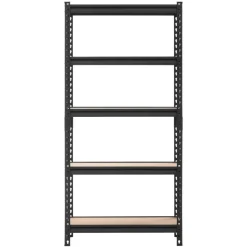VEVOR Storage Shelves, 5-Tier Adjustable, 2000 lbs Capacity, Heavy Duty Garage Storage Shelving Unit, Metal Utility Rack Shelf, for Kitchen Pantry Basement Bathroom, 29.88