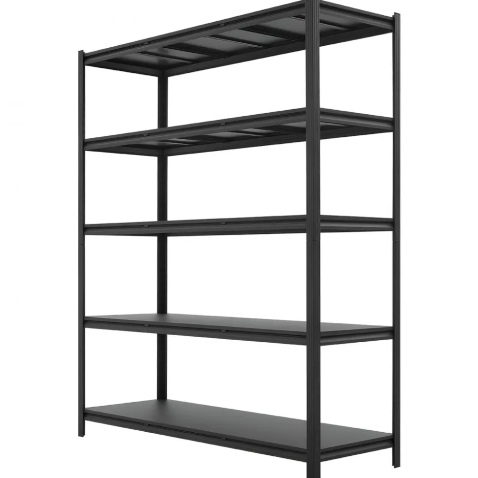 VEVOR Storage Shelves, 5-Tier Adjustable, 3000 lbs Capacity, Heavy Duty Garage Storage Shelving Unit, Metal Utility Rack Shelf, for Garage Workshop Warehouse Basement, 59.49" W x 20.55" D x 71.38" H
