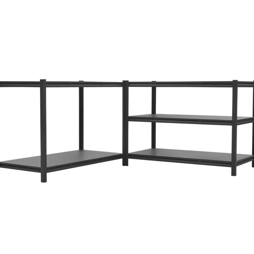 VEVOR Storage Shelves, 5-Tier Adjustable, 3000 lbs Capacity, Heavy Duty Garage Storage Shelving Unit, Metal Utility Rack Shelf, for Garage Workshop Warehouse Basement, 48.43" W x 24.53" D x 71.38" H