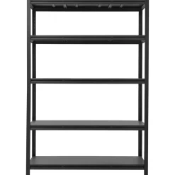 VEVOR Storage Shelves, 5-Tier Adjustable, 3000 lbs Capacity, Heavy Duty Garage Storage Shelving Unit, Metal Utility Rack Shelf, for Garage Workshop Warehouse Basement, 48.43