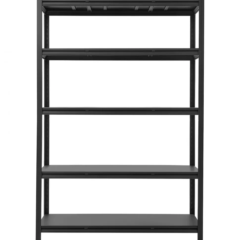 VEVOR Storage Shelves, 5-Tier Adjustable, 3000 lbs Capacity, Heavy Duty Garage Storage Shelving Unit, Metal Utility Rack Shelf, for Garage Workshop Warehouse Basement, 48.43" W x 24.53" D x 71.38" H