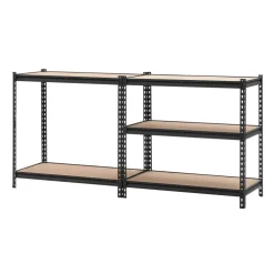 VEVOR Storage Shelves, 5-Tier Adjustable, 2000 lbs Capacity, Heavy Duty Garage Storage Shelving Unit, Metal Utility Rack Shelf, for Garage Warehouse Basement Kitchen, 36.34" W x 16.34" D x 71.38" H