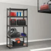 VEVOR Storage Shelving Unit, 5-Tier Adjustable, 2000 lbs Capacity, Heavy Duty Garage Shelves Metal Organizer Utility Rack, Black, 30" L x 12" W x 60" H for Kitchen Pantry Basement Bathroom Laundry