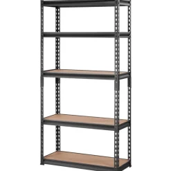 VEVOR Storage Shelving Unit, 5-Tier Adjustable, 2000 lbs Capacity, Heavy Duty Garage Shelves Metal Organizer Utility Rack, Black, 30