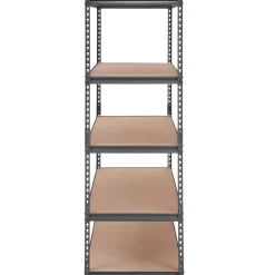 VEVOR Storage Shelving Unit, 5-Tier Adjustable, 2000 lbs Capacity, Heavy Duty Garage Shelves Metal Organizer Utility Rack, Black, 48