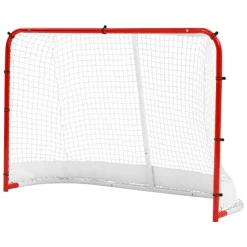 VEVOR Street Hockey Goal, Heavy-Duty Steel Street + Roller Hockey Nets, Durable Hockey Net for Indoor Outdoor Use, Lightweight Portable Training, Easy Assembly for Backyard Park Garage, 72 x 48 in