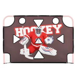 VEVOR Street Hockey Goalie Shooting Target, Shooter Tutor Ice Hockey Goal Practice Target, Tear-proof Premium Net with 11 Hole, Easy Attach Targets, Training Equipment for Practicing Shooting Accuracy