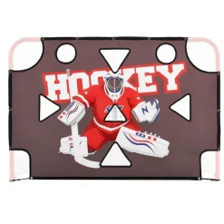 VEVOR Street Hockey Goalie Shooting Target, Shooter Tutor Ice Hockey Goal Practice Target, Tear-proof Premium Net with 11 Hole, Easy Attach Targets, Training Equipment for Practicing Shooting Accuracy
