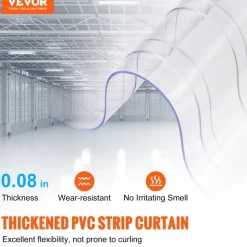VEVOR Strip Curtain, 164' Length, 8