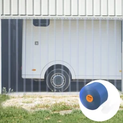 VEVOR Strip Curtain, 164' Length x 8" Width x 0.08" Thickness, Clear PVC Smooth Curtain Strip Door Bulk Roll, Plastic Door Strips for Doorways of Supermarket, Garage, Warehouse, Barn, Pet Animal House