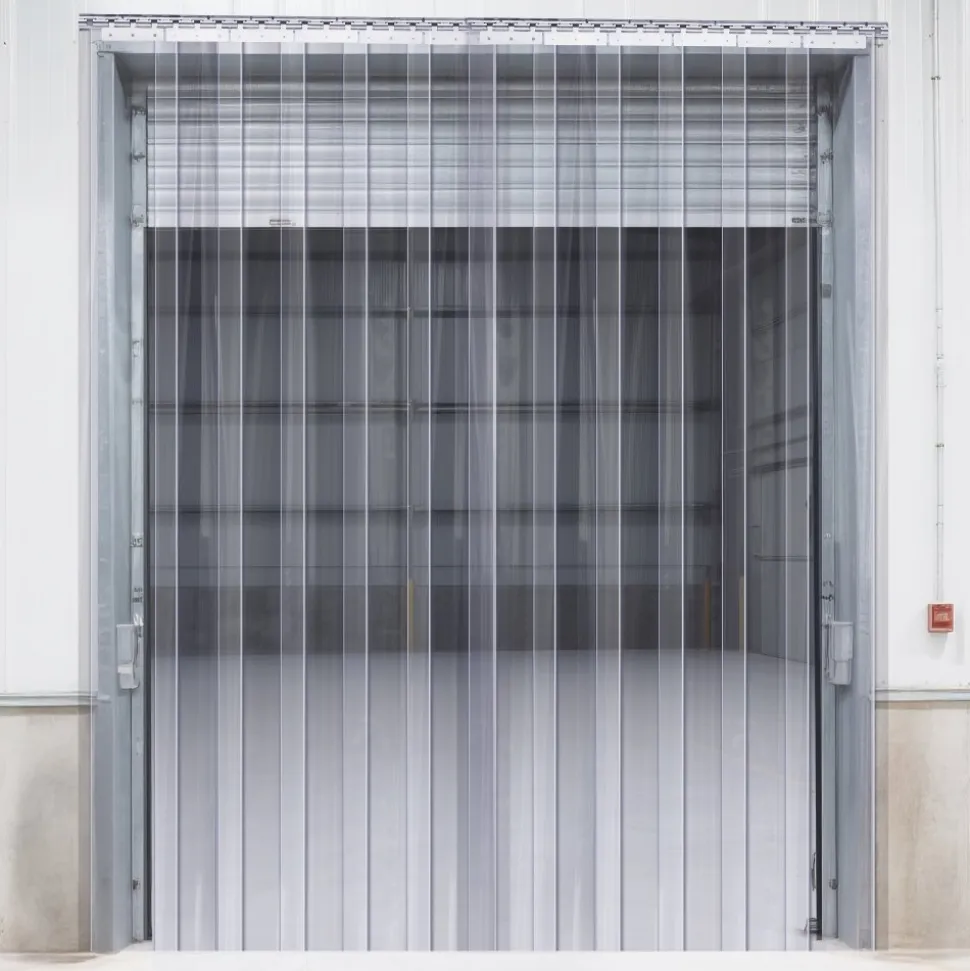 VEVOR Strip Curtain 16PCS, 96" Height, 96" Width, 0.08" Thickness, Clear Smooth Plastic Door Strips with 50% Overlap, PVC Strip Door Curtain Freezer Curtain for Warehouses, Walk in Freezers, Coolers