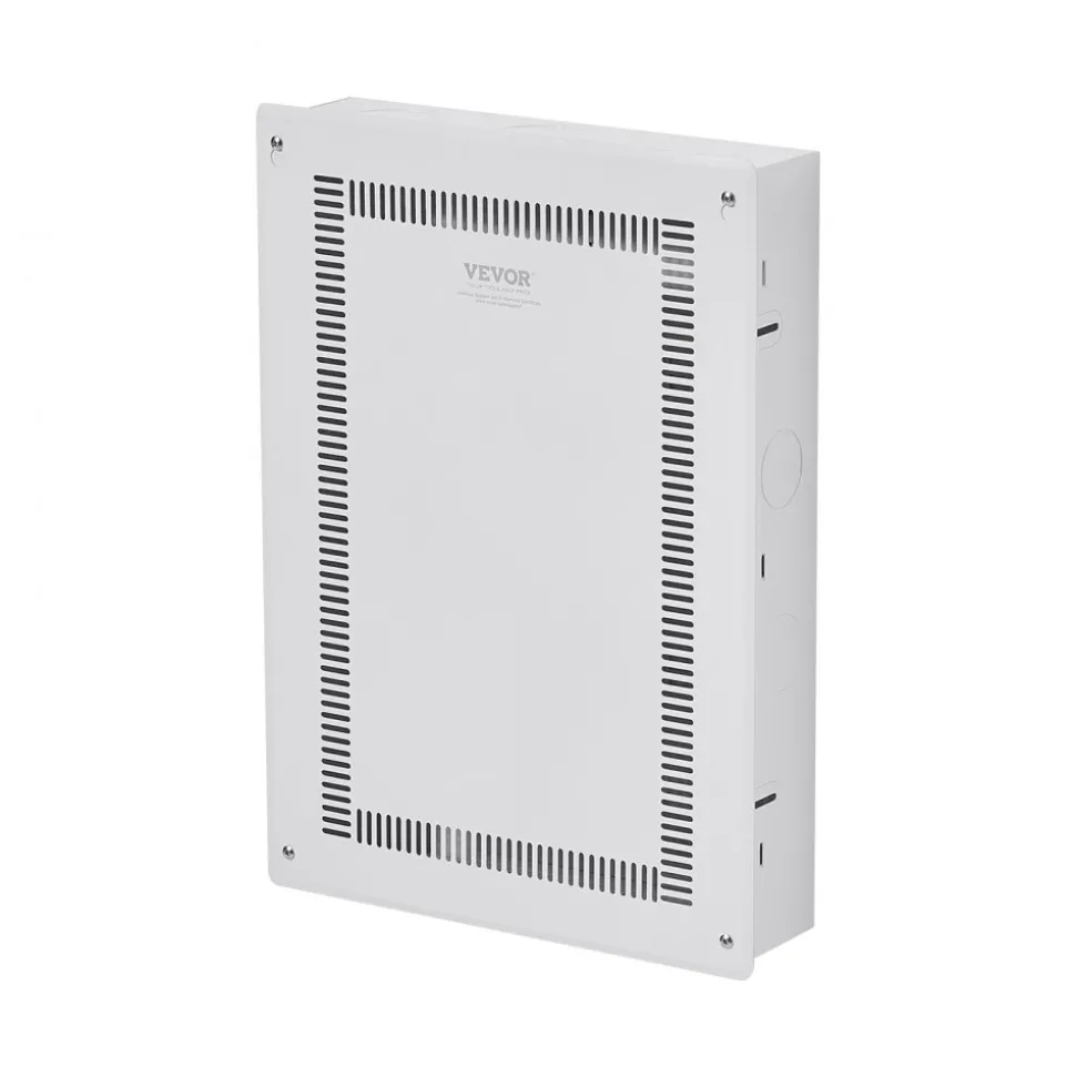 VEVOR Structured Media Enclosure, 20-Inch, Recessed in-Wall Media Box with Cover, Wall-Mount Cable Management Box Kit, Structured Wiring Multi-Media Cabinet, Cold-Rolled Steel, for TV Home Theater