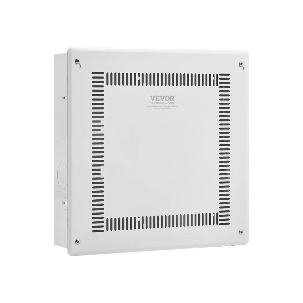 VEVOR Structured Media Enclosure, 14-Inch, Recessed in-Wall Media Box with Cover, Wall-Mount Cable Management Box Kit, Structured Wiring Multi-Media Cabinet, Cold-Rolled Steel, for TV Home Theater