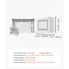 VEVOR Structured Media Enclosure, 9-Inch, Recessed in-Wall Media Box with Cover, Wall-Mount Cable Management Box Kit, Structured Wiring Multi-Media Cabinet, Cold-Rolled Steel, for TV Home Theater