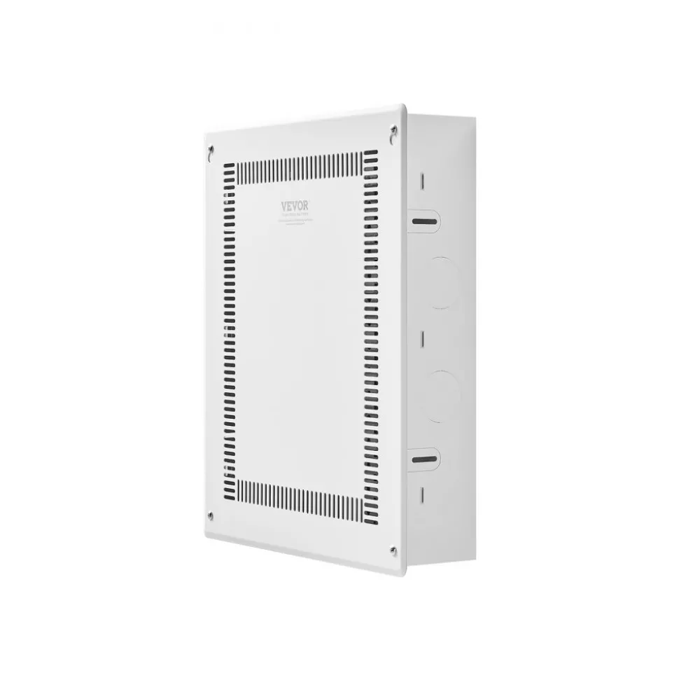 VEVOR Structured Media Enclosure, 17-Inch, Recessed in-Wall Media Box with Cover, Wall-Mount Cable Management Box Kit, Structured Wiring Multi-Media Cabinet, Cold-Rolled Steel, for TV Home Theater