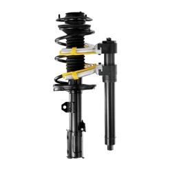 VEVOR Strut Spring Compressor Set, Macpherson Strut Spring Compressor Kit, Interchangeable Fork Strut Coil Extractor Remover Tool, with Yellow Protective Sleeve and Carrying Case