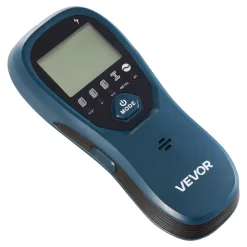VEVOR Stud Finder Wall Scanner, 5 in 1, Electronic Wall Stud Detector with Smart Sensor, High-Definition LCD Display and Audio Alarm, for the Center and Edge of Metal, AC Wire, Joists, Pipes, Blue