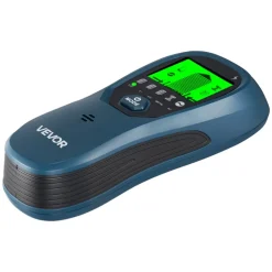 VEVOR Stud Finder Wall Scanner, 5 in 1, Electronic Wall Stud Detector with Smart Sensor, High-Definition LCD Display and Audio Alarm, for the Center and Edge of Metal, AC Wire, Joists, Pipes, Blue