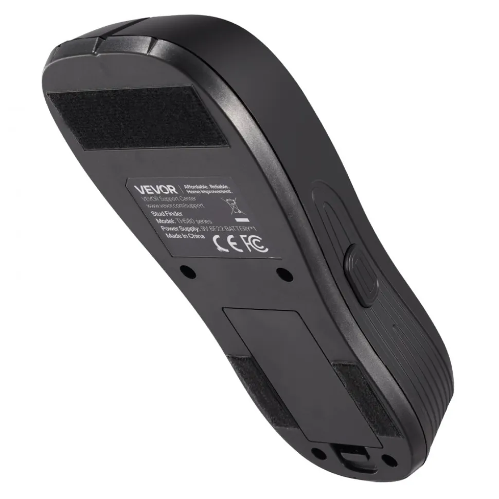 VEVOR Stud Finder Wall Scanner, 5 in 1, Electronic Wall Stud Detector with Smart Sensor, High-Definition LCD Display and Audio Alarm, for the Center and Edge of Metal, AC Wire, Joists, Pipes, Black