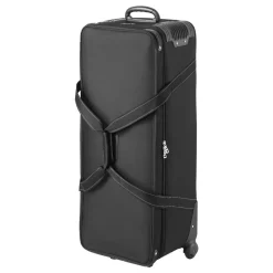 VEVOR Studio Equipment Trolley Case, 46.46 x 14.57 x 11.81 in / 118 x 37 x 30 cm, Rolling Camera Bag, Carrying Bag with Wheels Straps Padded Compartment Handle, for Light Stands, Tripods, Telescopes