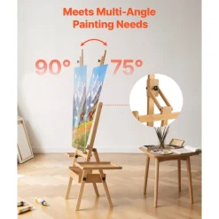 VEVOR Studio H-Frame Easel Holds Canvas Up to 35.43