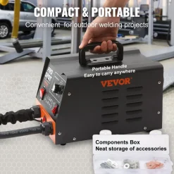 VEVOR Stud Welder Dent Repair Kit, 3KW Spot Welder Dent Puller with 6 Welding Modes, Auto Body Spot Welding Dent Puller Machine & 16 Types of Welding Accessories for Car, Truck, Motorcycle Dent Repair