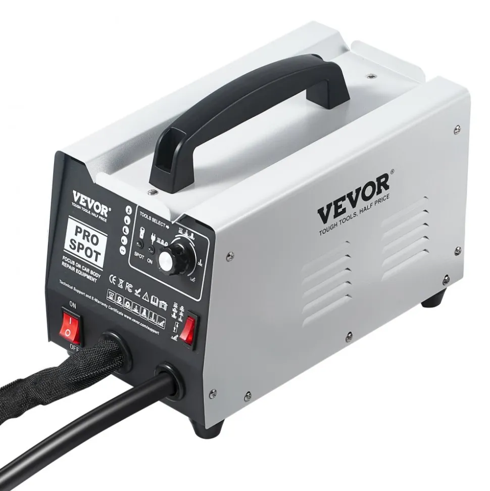 VEVOR Stud Welder Dent Repair Kit, 1.8KW Spot Welder Dent Puller with Auto/Manual Welding & 7 Versatile Modes, 110V Auto Body Spot Welding Dent Puller Machine for Car, Truck Dent Repair