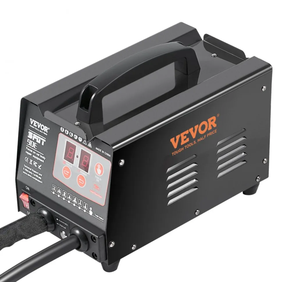 VEVOR Stud Welder Dent Repair Kit, 220V 3KW Spot Welder Dent Puller with Auto/Manual Welding & 7 Versatile Modes, Auto Body Spot Welding Dent Puller Machine for Car, Truck Dent Repair
