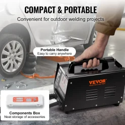 VEVOR Stud Welder Dent Repair Kit, 220V 3KW Spot Welder Dent Puller with Auto/Manual Welding & 7 Versatile Modes, Auto Body Spot Welding Dent Puller Machine for Car, Truck Dent Repair