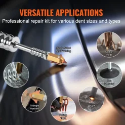 VEVOR Stud Welder Dent Repair Kit, 220V 3KW Spot Welder Dent Puller with Auto/Manual Welding & 7 Versatile Modes, Auto Body Spot Welding Dent Puller Machine for Car, Truck Dent Repair