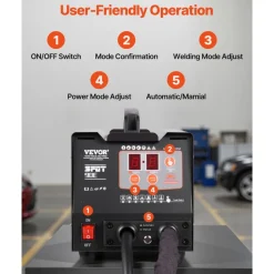 VEVOR Stud Welder Dent Repair Kit, 110V Spot Welding Machine with Slide Hammer Dent Puller, Professional Dent Removal Kit for Auto Body Dent Repair