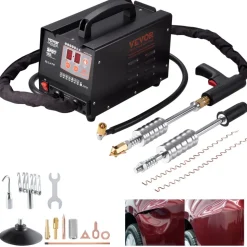 VEVOR Stud Welder Dent Repair Kit, 110V Spot Welding Machine with Slide Hammer Dent Puller, Professional Dent Removal Kit for Auto Body Dent Repair