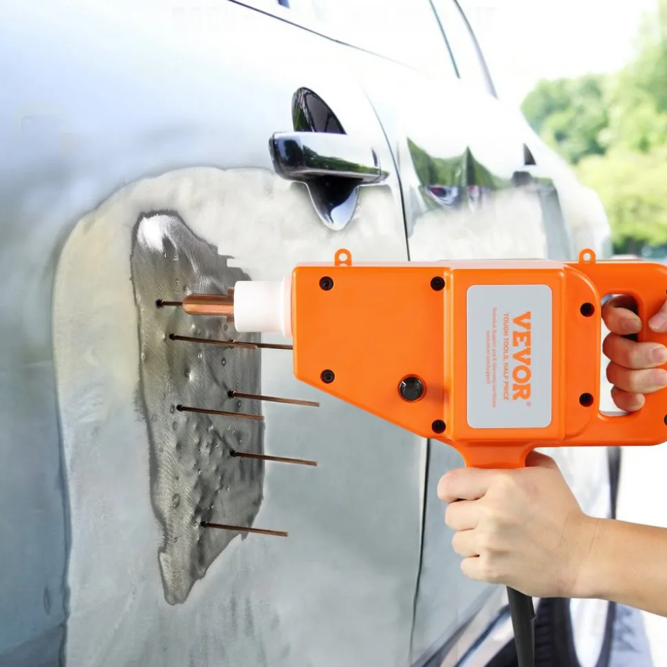 VEVOR Stud Welder Kit, 1600A Stud Welder Dent Repair Kit, 800VA Spot Welder Stud, 110V Welder Stud Kit, Stud Gun Dent Puller Kit with Complete Accessories, Dent Welder Repair for Auto Body Repairing