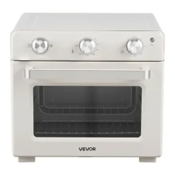 VEVOR Sublimation Oven Machine, 26 Qt, Fits 40oz Tumblers, with 1 Heat Air Gun, 50 Shrink Films, 1 Tape and 2 Heat Gloves, 360° Turbo Convection for Sublimation Blank Tumblers, Mugs, Bowls, Off-White