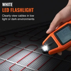 VEVOR Subterranean Wire Tracker, Up to 3 FT Detection Depth, Voltage Range 12-600V, Circuit and Line Break Locator, Extends to 6561 FT for Underground Pipes, Electric Fencing, Hidden Wires