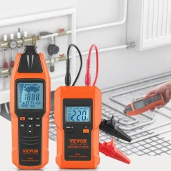 VEVOR Subterranean Wire Tracker, Up to 3 FT Detection Depth, Voltage Range 12-600V, Circuit and Line Break Locator, Extends to 6561 FT for Underground Pipes, Electric Fencing, Hidden Wires