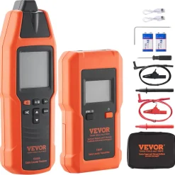 VEVOR Subterranean Wire Tracker, Up to 3 FT Detection Depth, Voltage Range 12-600V, Circuit and Line Break Locator, Extends to 6561 FT for Underground Pipes, Electric Fencing, Hidden Wires
