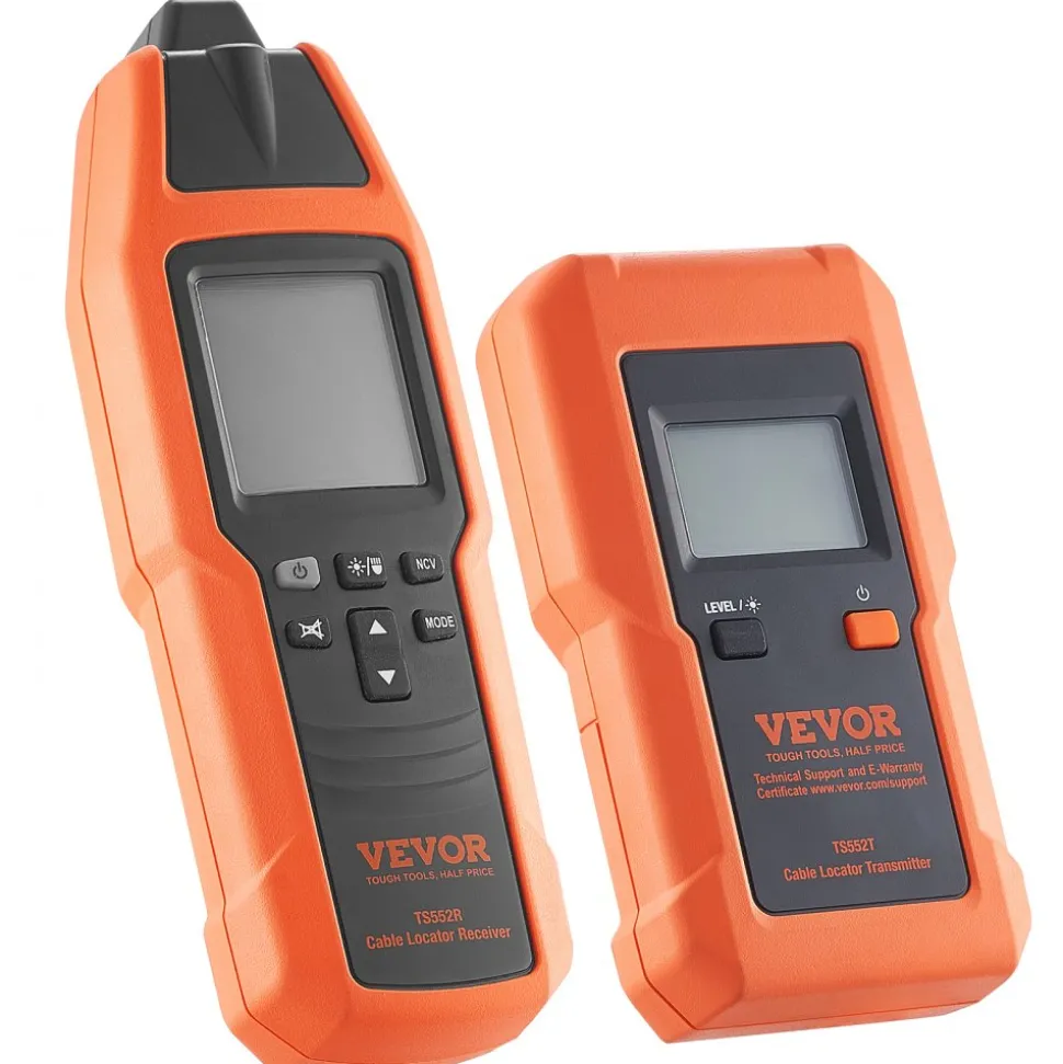 VEVOR Subterranean Wire Tracker, Up to 3 FT Detection Depth, Voltage Range 12-600V, Circuit and Line Break Locator, Extends to 6561 FT for Underground Pipes, Electric Fencing, Hidden Wires