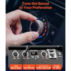 VEVOR Subwoofer Bass Package, 12 in, 490W RMS, Dual Car Audio Subwoofer and Amp Package, with Loaded Enclosure, Separate Amplifier, and Wiring Kit, for Various Vehicles Trunks, Car Audio Systems