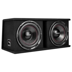VEVOR Subwoofer Bass Package, 12 in, 1200W RMS, Dual Car Audio Subwoofer and Amp Package, with Loaded Enclosure, Separate Amplifier, and Wiring Kit, for Various Vehicles Trunks, Car Audio Systems