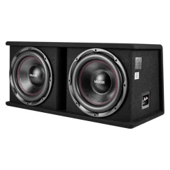 VEVOR Subwoofer Bass Package, 12 in, 1200W RMS, Dual Car Audio Subwoofer and Amp Package, with Loaded Enclosure, Separate Amplifier, and Wiring Kit, for Various Vehicles Trunks, Car Audio Systems