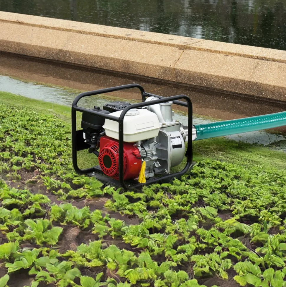 VEVOR Suction Hose, 2 in x 20 ft, Green High Quality Hose, with Camlock Connectors, and Aluminum Fittings, Fit Various Pumps, for Sewage Treatment, Water Transportation and More Agricultural Purposes