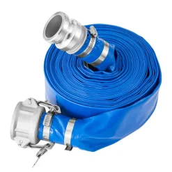 VEVOR Suction Hose Kit for Water Pump, with 2 in x 65 ft Blue Backwash Hose, 20 ft Green Suction Hose, and Steel Round Hole Strainer, Camlocks, Clamps, Cam & Groove Adapter, for Multiple Purposes