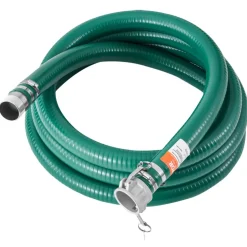 VEVOR Suction Hose Kit for Water Pump, with 2 in x 65 ft Blue Backwash Hose, 20 ft Green Suction Hose, and Steel Round Hole Strainer, Camlocks, Clamps, Cam & Groove Adapter, for Multiple Purposes