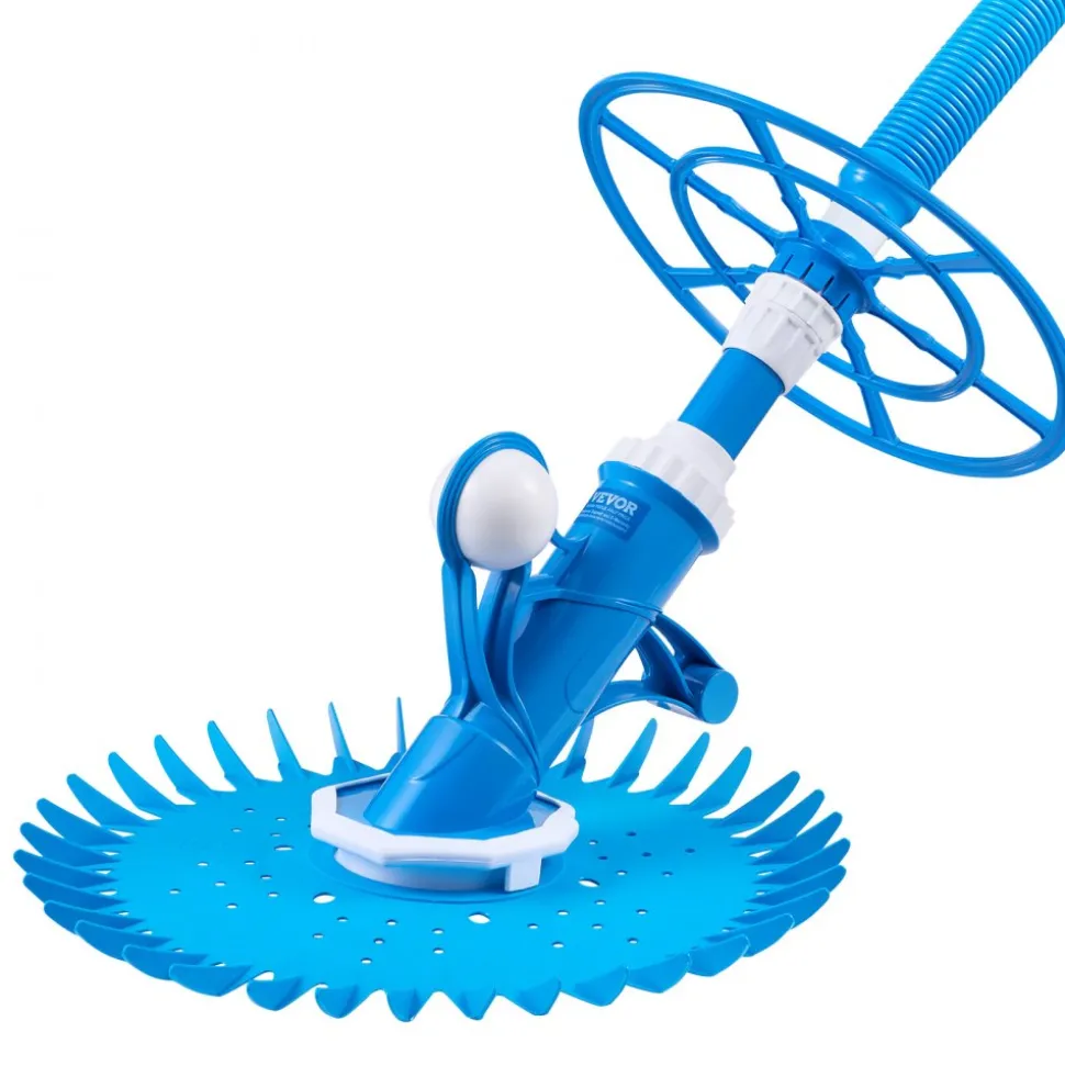 VEVOR Suction Pool Cleaner, Automatic Pool Vacuum Cleaner, Suction Side Automatic Pool Cleaner, Suction Vacuum Pool Sweeper with 12 Hoses, for In-ground Pool and Above-ground Pool Up to 20 x 35 ft