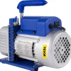 VEVOR Suction Pump 4.8CFM 1/4 HP Single Stage for HVAC A/C Cooling Systems, 5PA Ultimate Vacuum, Manifold Gauge Kit R410A R134A R22, Includes 4-Way Gauge & Hose