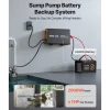 VEVOR Sump Pump Battery Bundle, 2000W, Backup System with 100 Ah LiFePO4 Battery, Auto Switches to Inverter for Sump Pump, Pure Sine Wave, LCD Display, for Basement Protection Emergency Power Outage