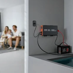 VEVOR Sump Pump Battery Bundle, 2000W, Backup System with 100 Ah LiFePO4 Battery, Auto Switches to Inverter for Sump Pump, Pure Sine Wave, LCD Display, for Basement Protection Emergency Power Outage